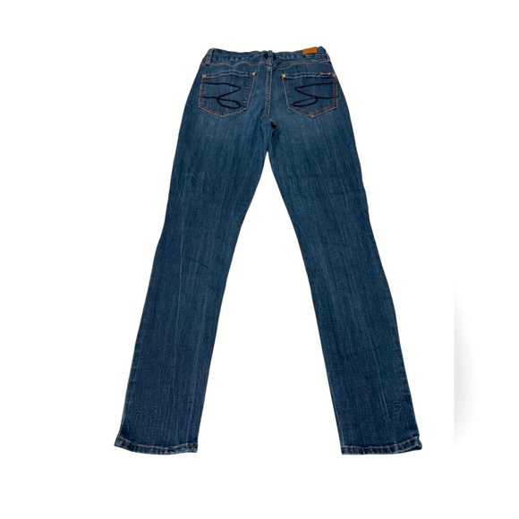 Seven7 Tummyless High-Rise Skinny Jeans Medium Wash Size 4 - Picture 2 of 5